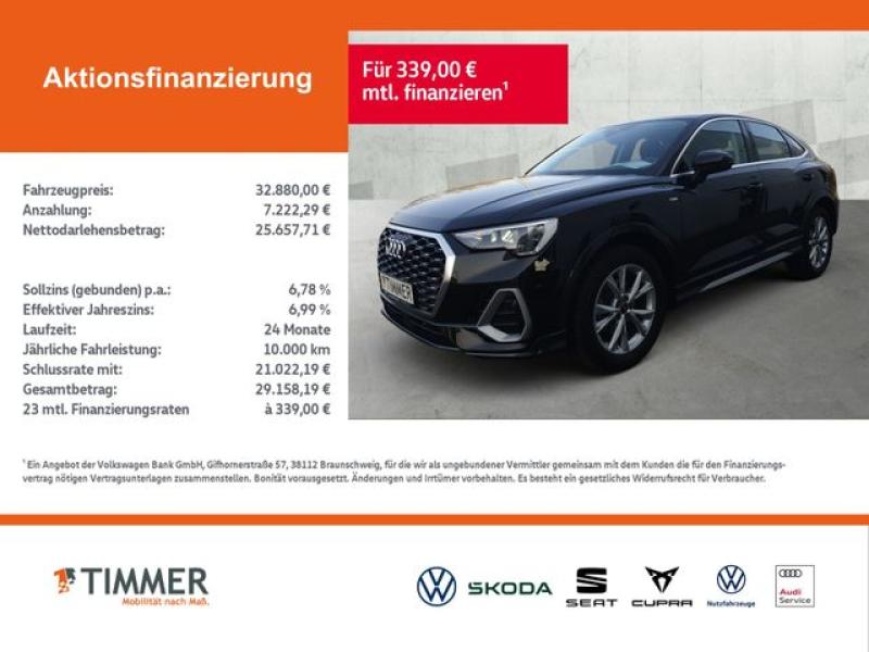AUDI  Q3 Sportback 35 TDI S tronic S LINE +LED +ACC +R, Mythosschwarz Metallic