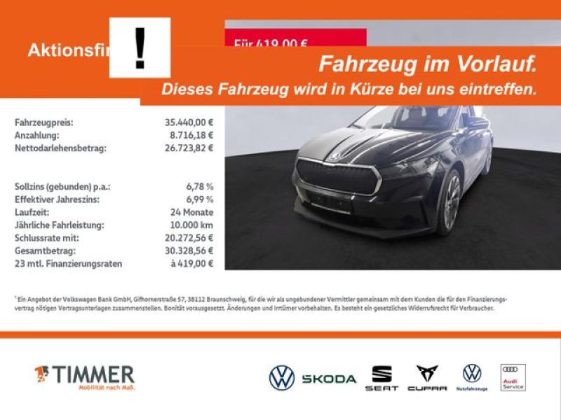 SKODA  Enyaq iV 80 SUITE +AHK +PANO +360° +MATRIX +ACC, Black Magic Perleffekt