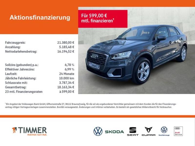 AUDI  Q2 2.0 TDI S-Tronic SPORT +LED +SOUND +NAVI +TEM, Nanograu Metallic