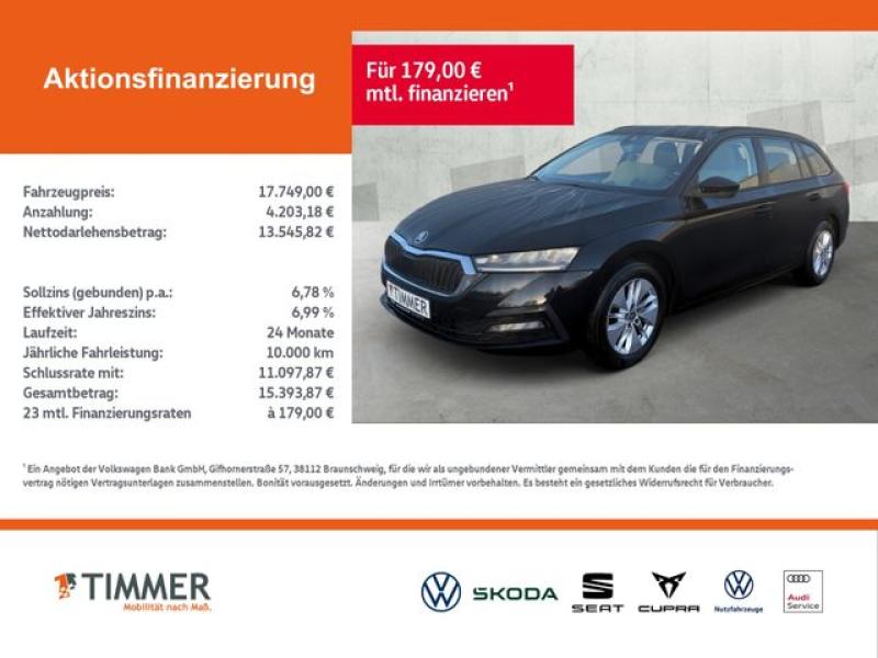 SKODA  Octavia Combi 2.0 TDI DSG +LED +NAVI +SHZ +ALU +, Schwarz Magic Perleffekt