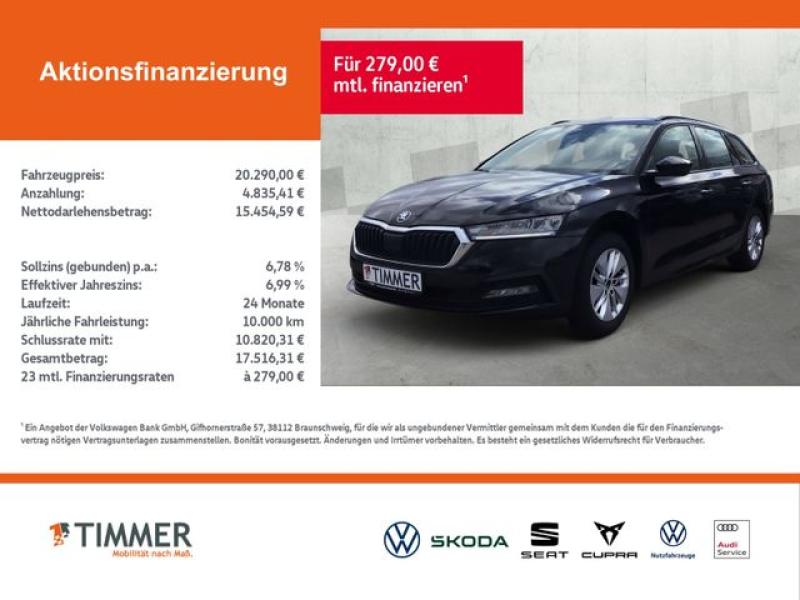 SKODA  Octavia Combi 2.0 TDI DSG +AHK +LED +APP-CONN +A, Black Magic Perleffekt