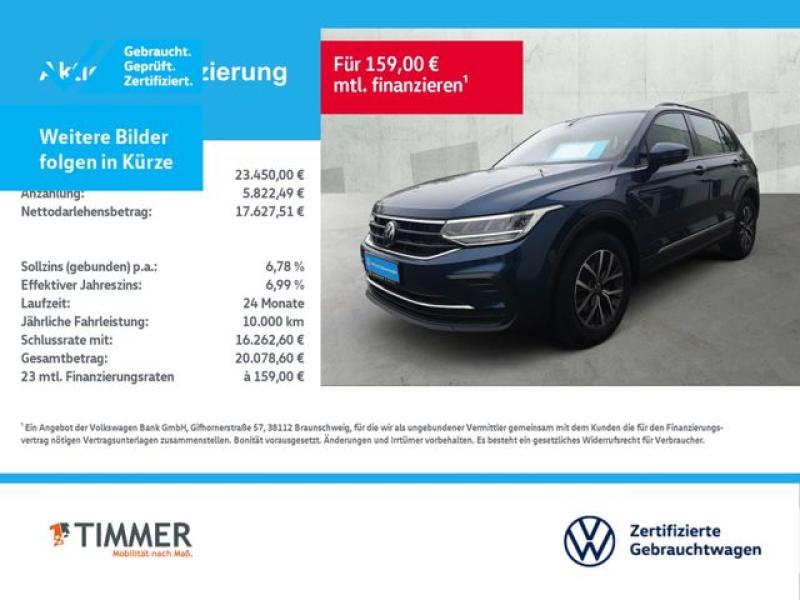VW  Tiguan 1.5 TSI LIFE +LED +ACC +NAVI +SHZ +17" +A, Nightshade Blue Metallic