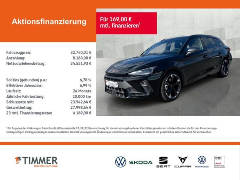 CUPRA  Leon Sportstourer 2.0 TDI DSG +AHK +LED +ACC +RK, Midnight Schwarz Metallic
