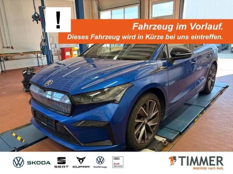 SKODA  Enyaq 80x SPORTLINE +WÄPU +MATRIX +RKAM +NAVI +S, Race Blau Metallic