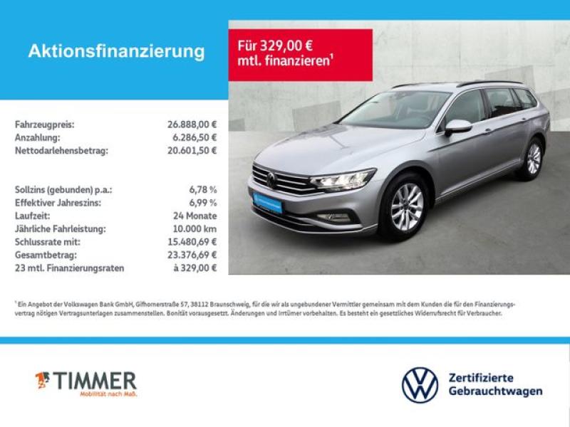 VW  Passat Variant 2.0 TDI DSG BUSINESS +LED +ACC +R, Pyritsilber Metallic