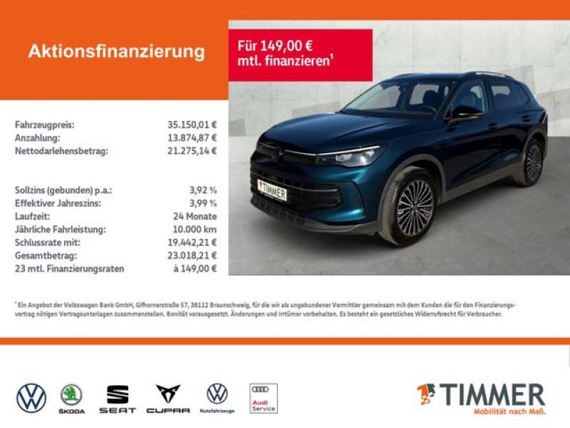 VW  Tiguan 2.0 TDI DSG GOAL +AHK +360° +LED +ACC +VI, Nightshade Blue Metallic
