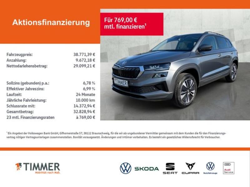 SKODA  Karoq Tour 2.0 TDI*AHK*RFK*NAVI*PANO*MATRIX*, Graphite-Grau Metallic