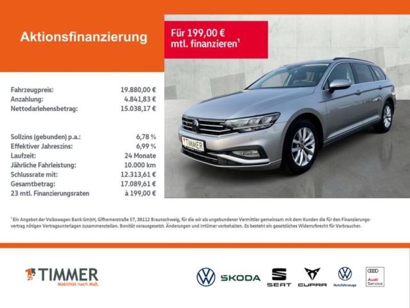 VW  Passat Variant 2.0 TDI DSG BUSINESS +AHK +LED +A, Pyritsilber Metallic