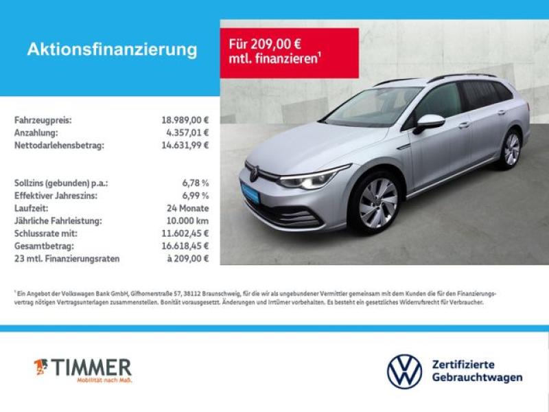 VW  Golf VIII Variant 2.0 TDI Style DSG *DISCOVERPRO, Reflexsilber Metallic