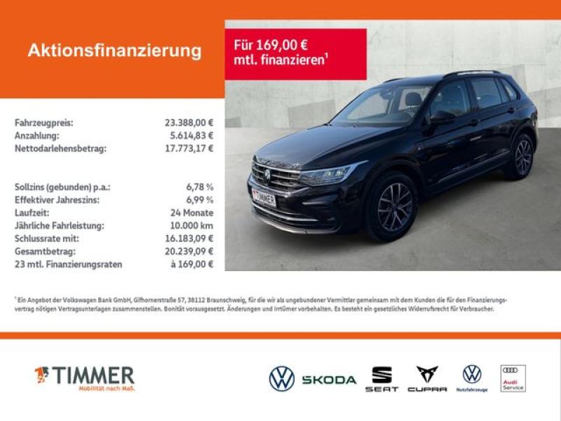 VW  Tiguan 1.5 TSI LIFE +LED +ACC +NAVI +SHZ +17" +A, Deep Black Perleffekt