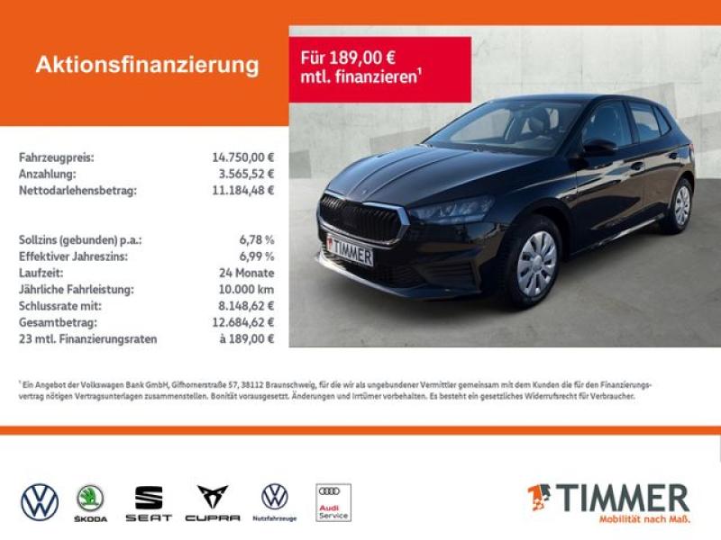 SKODA  Fabia 1.0 TSI +LED +CARPLAY +DAB +PDC +ALLWETTER, Black Magic Perleffekt