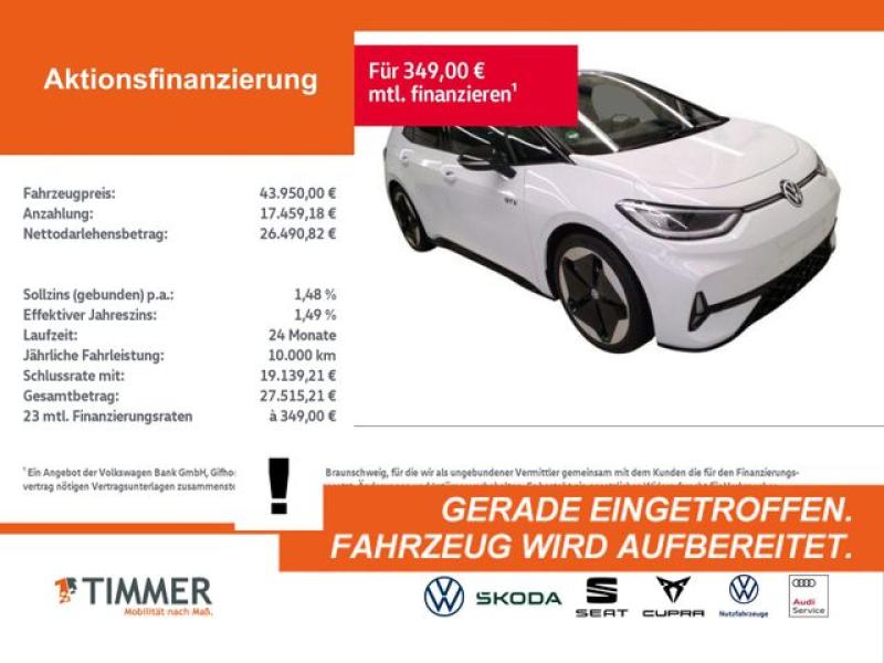 VW  ID.3 GTX 84 kWh +WÄPU +H&K +IQ.LIGHT +ACC +CARPL, Gletscherweiß Metallic
