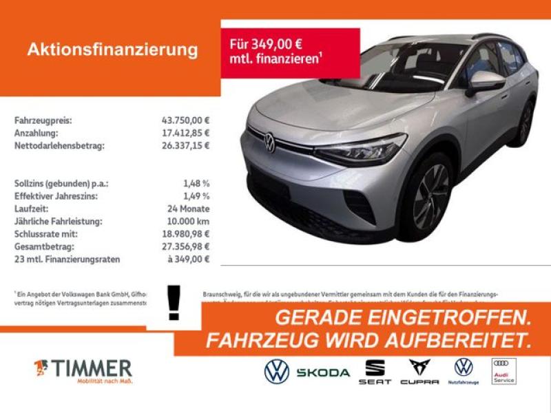 VW  ID.4 PRO 82 kWh +WÄPU +AHK +360° +CARPLAY +LED +, Scale Silver Metallic