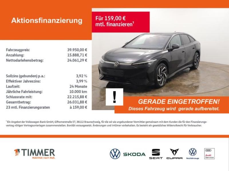 VW  ID.7 PRO 82 kWh +H&K +PANO +360" +DCC +IQ.LIGHT, Grenadillschwarz Metallic
