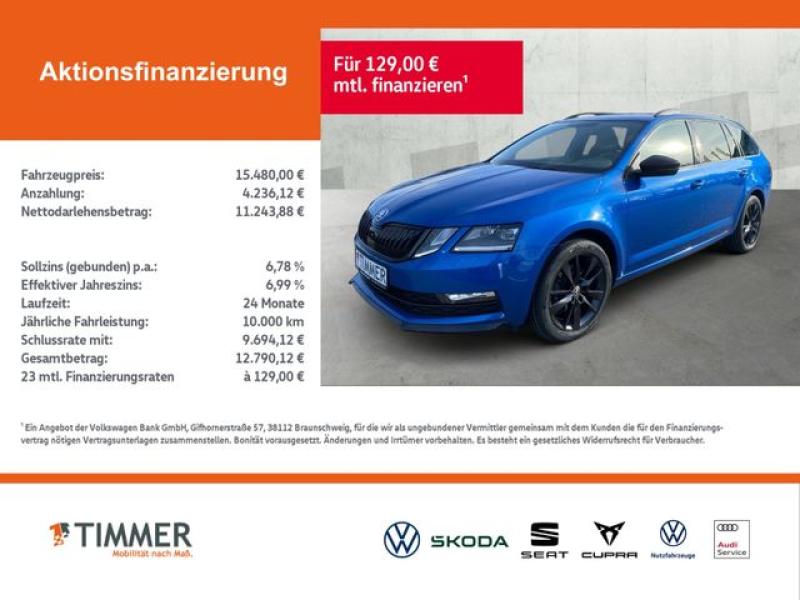 SKODA  Octavia 2,0TDI DSG Sport *AHK*NAVI*LED*ACC*, Raceblau-Metallic