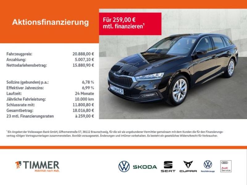 SKODA  Octavia Combi 1.5 eTSI DSG STYLE +LED +HuD +NAVI, Black Magic Perleffekt