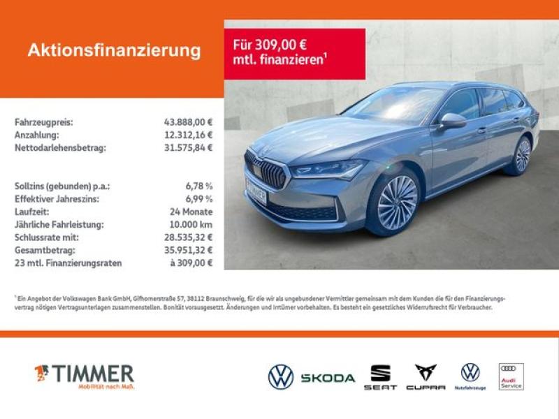 SKODA  Superb Combi 2.0 TDI DSG L&K +AHK +CANTON +PANO, Graphite Grau Metallic