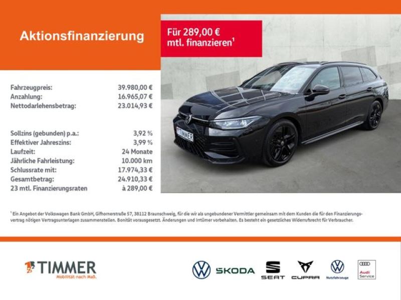 VW  Passat Variant 2.0 TDI DSG R-LINE BLACK *H&K *AH, Grenadillschwarz-Metallic