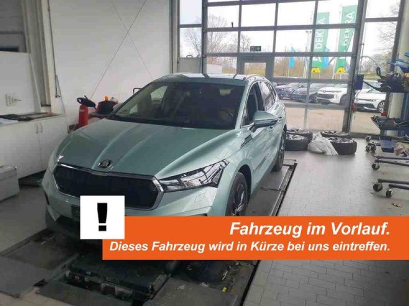 SKODA  Enyaq iV 80 LOFT AHK+WÄPU +360° +MATRIX +ACC +CA, Arctic Silber Metallic