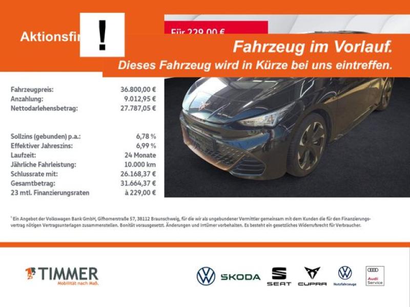 CUPRA  Born 82 kWh e-Boost +WÄPU +360° +LED +ACC +HuD +, Midnight Black Metallic