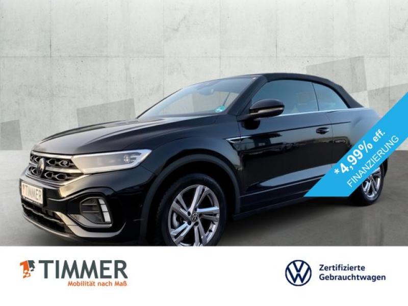 VW  T-Roc Cabriolet 1.5 TSI DSG R-LINE +AHK +LED +AC, Deep Black Perleffekt