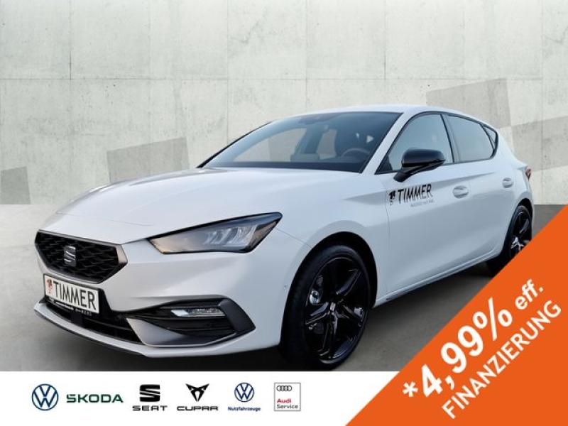 SEAT  Leon FR Black Edition 1.5eTSI 110kW (150 PS) *DS, Glacial Weiß Metallic