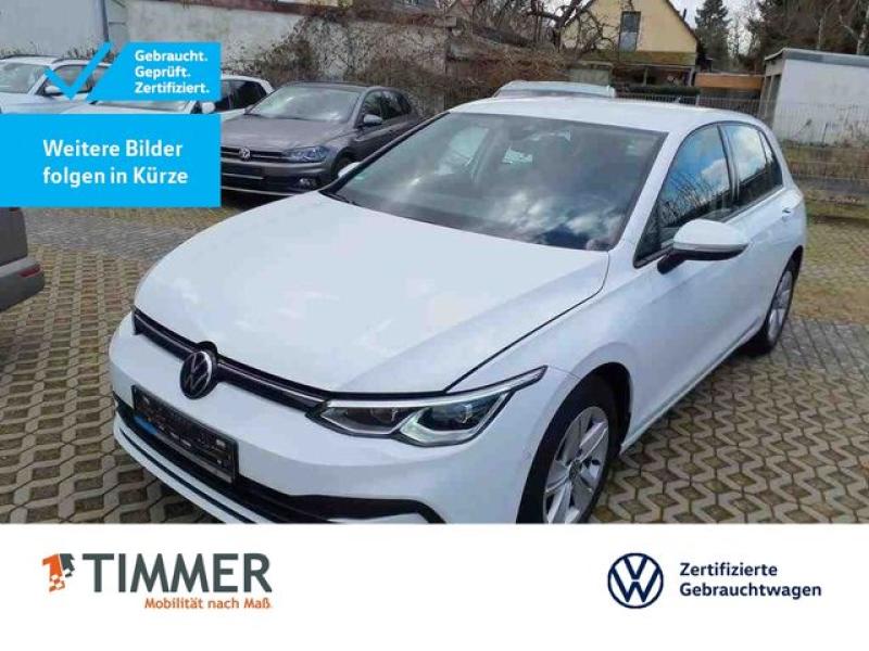 VW  Golf VIII 1.5 TSI LIFE +LED +ACC +RKAM +NAVI +SH, Pure White
