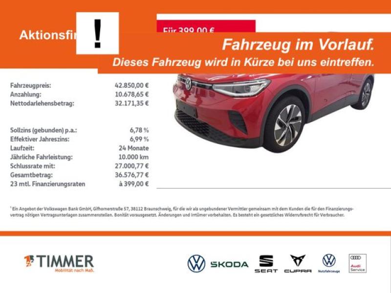 VW  ID.4 PRO 82 kWh +WÄPU +AHK +IQ.LIGHT +ACC +CARPL, Kings Red Metallic
