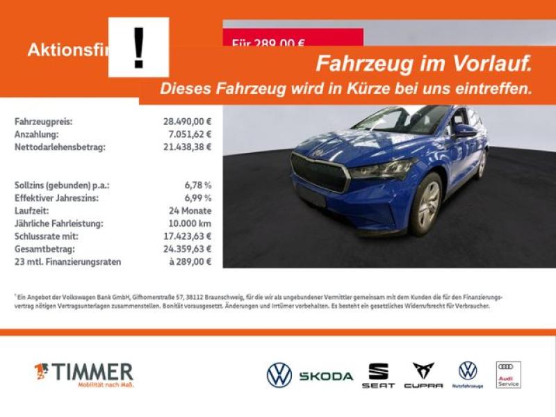 SKODA  Enyaq 60 LOFT WÄPU +LED +RKAM +NAVI +19" +DAB +, Energy Blau