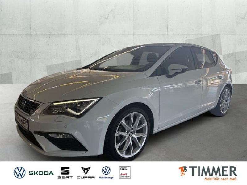 SEAT  Leon 1.5 TSI FR +BEATS +LED +RKAM +NAVI +SHZ +18, Nevada Weiß Metallic
