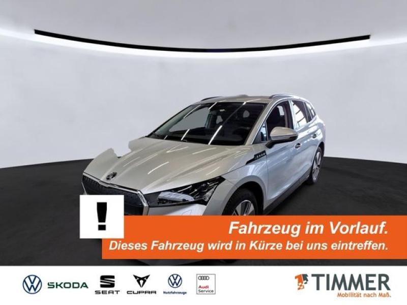 SKODA  Enyaq 60 LOFT AHK+WÄPU +MATRIX +ACC +RKAM +NAVI, Brillant Silber Metallic