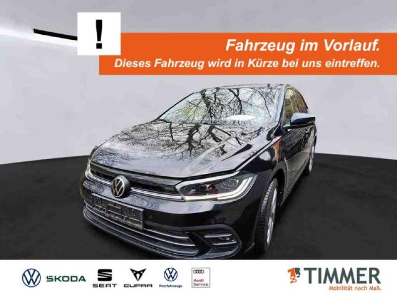 VW  Polo 1.0 TSI STYLE +IQ.LIGHT +RKAM +VIRTUAL +CAR, Deep Black Perleffekt