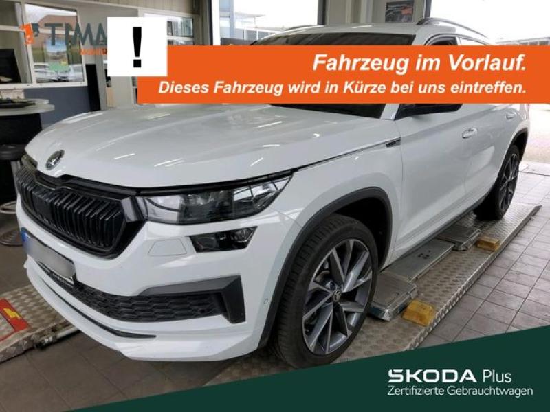 SKODA  Kodiaq 2.0 TDI DSG 4x4 SPORTLINE +AHK +PANO +MAT, Moon Weiß Perleffekt
