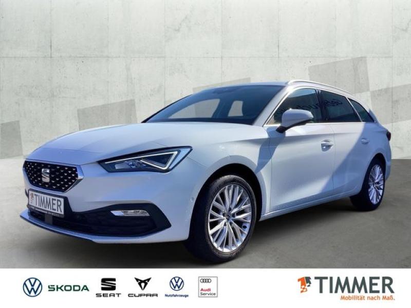 SEAT  Leon ST 2.0 TDI DSG XCELLENCE +LED +RKAM +STHZG, Nevada Weiß Metallic