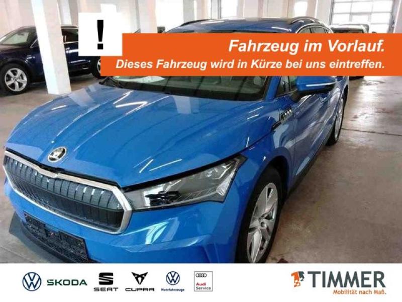 SKODA  Enyaq iV 60 LODGE +WÄPU +AHK +MATRIX +RKAM +NAVI, Energy Blau