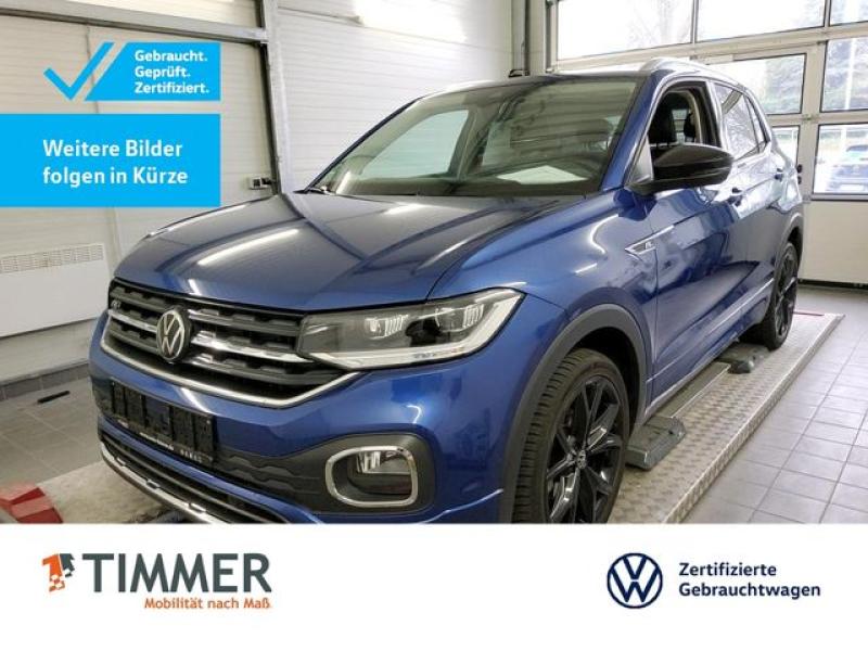 VW  T-Cross 1.0 TSI R-LINE +LED +ACC +RKAM +VIRTUAL, Reef Blue Metallic