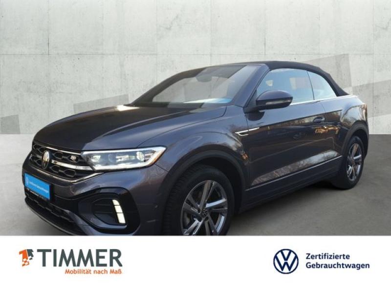 VW  T-Roc Cabriolet 1.5 TSI DSG R-LINE +AHK +LED +AC, Rauchgrau Metallic Schwarz