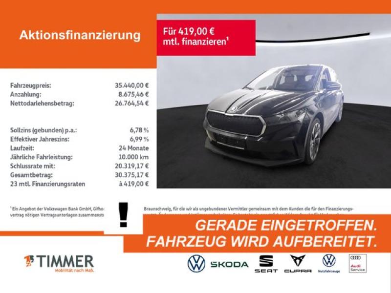 SKODA  Enyaq iV 80 SUITE +AHK +PANO +360° +MATRIX +ACC, Black Magic Perleffekt