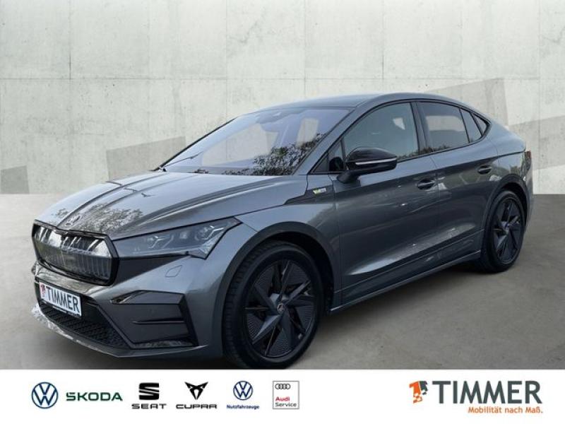 SKODA  Enyaq Coupé iV 80x RS +AHK +CANTON +PANO +RKAM +, Graphite Grau Metallic