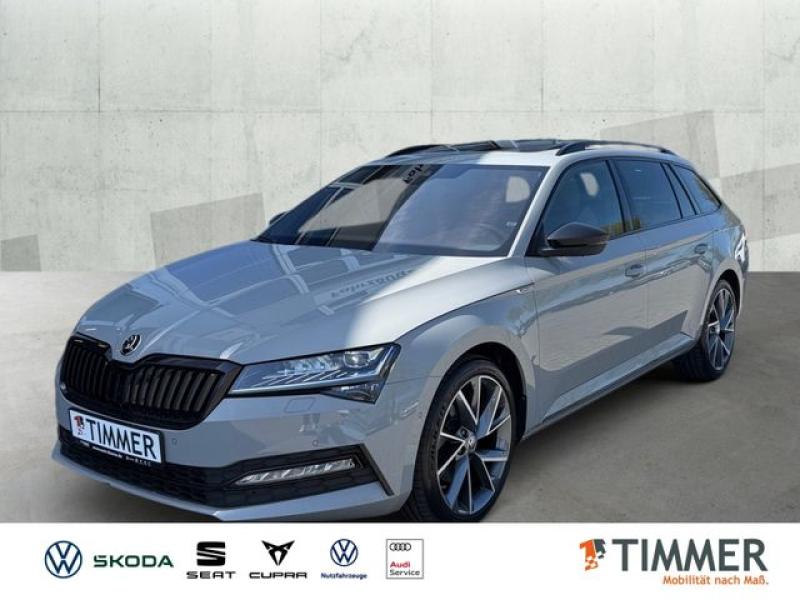SKODA  Superb Combi 2.0 TDI DSG 4x4 SPORTLINE +AHK +CAN, Stahl Grau