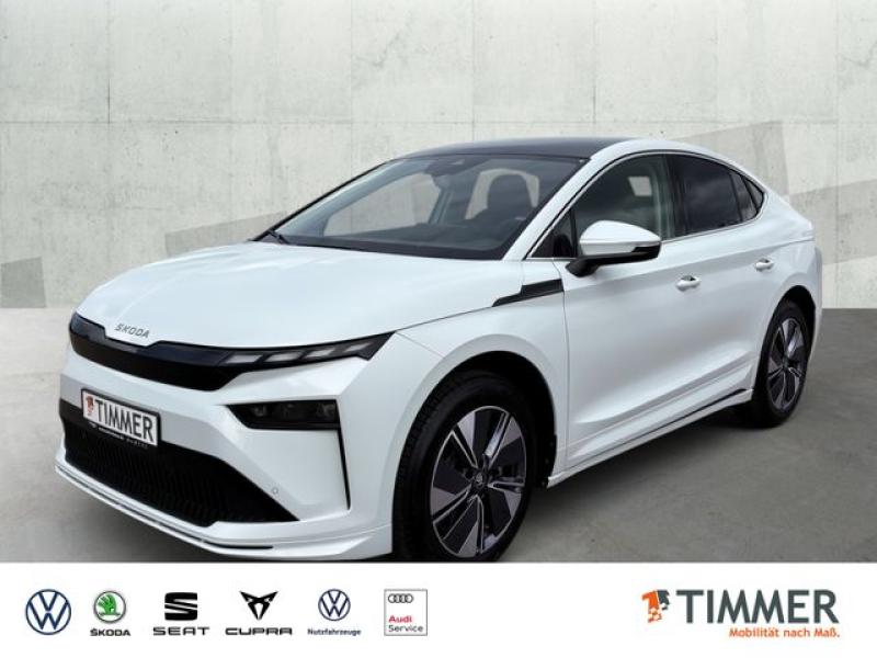 SKODA  Enyaq Coupé 85 LOFT +WÄPU +PANO +MATRIX +ACC +RK, Moon Weiß Perleffekt