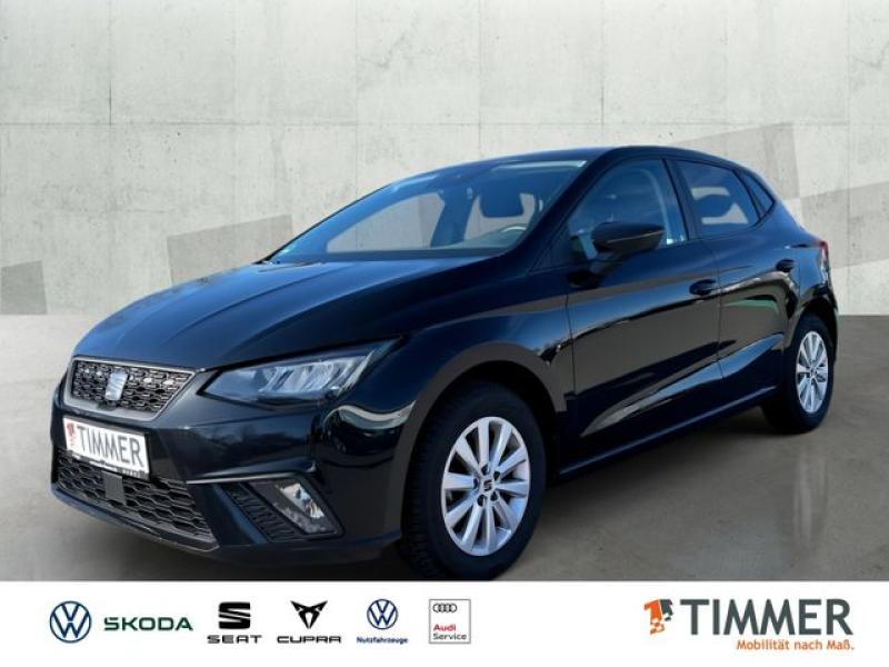 SEAT  Ibiza 1.0 MPI STYLE +LED +CARPLAY +SHZ +ALU +DAB, Midnight Schwarz Metallic