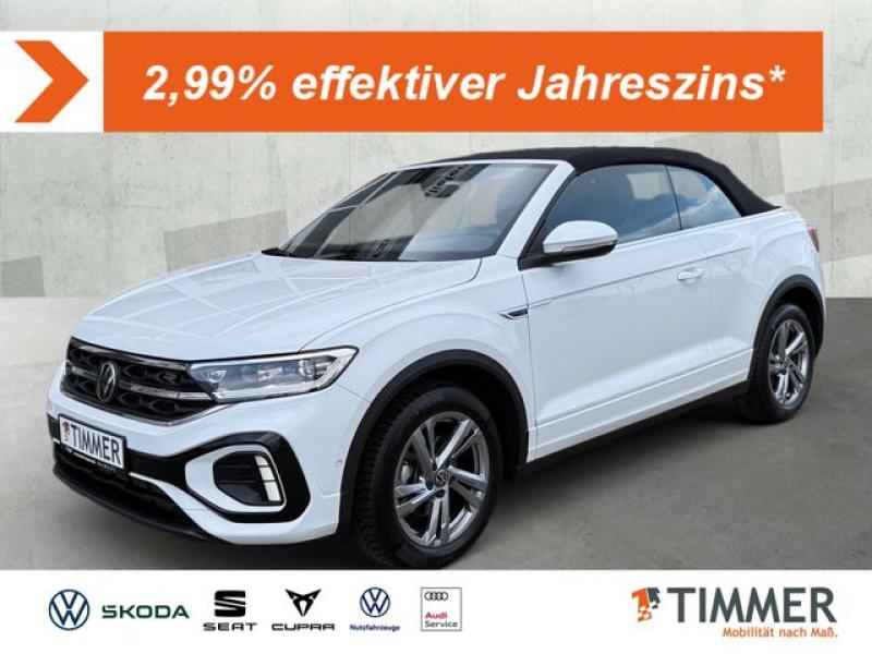 VW  T-Roc Cabriolet 1.5 TSI DSG R-LINE +AHK +LED +AC, Pure White