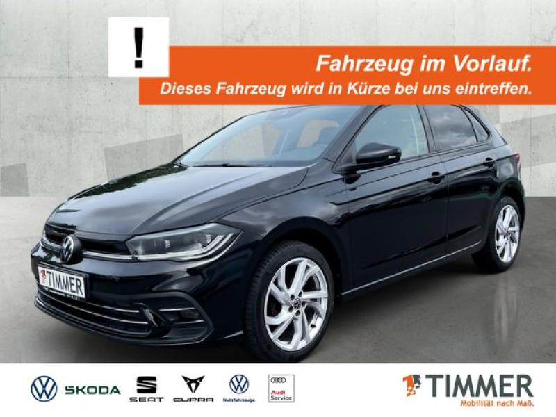 VW  Polo 1.0 TSI STYLE +IQ.LIGHT +RKAM +VIRTUAL +CAR, Deep Black Perleffekt