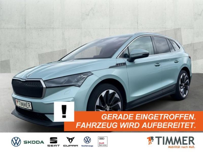 SKODA  Enyaq iV 80 LOFT +WÄPU +360° +MATRIX +ACC +CARPL, Arctic Silber Metallic