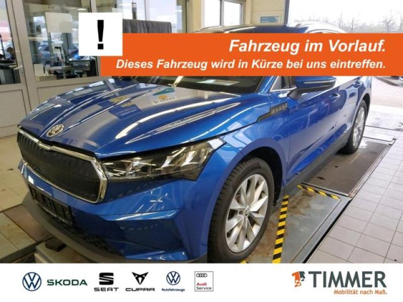 SKODA  Enyaq iV 60 SUITE +WÄPU +AHK +PANO +LED +CARPLAY, Race Blau Metallic