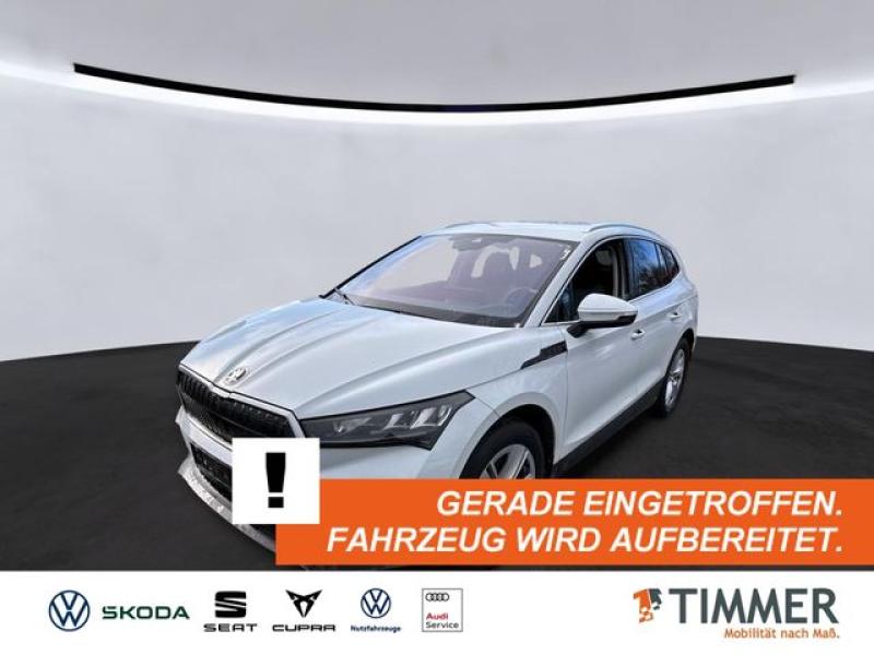 SKODA  Enyaq iV 80 LOFT +LED +ACC +CARPLAY +RKAM +NAVI, Moon Weiß Perleffekt