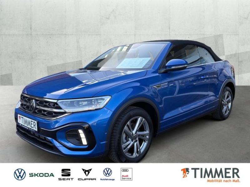 VW  T-Roc Cabriolet 1.5 TSI DSG R-LINE +AHK +LED +AC, Ravennablau Metallic