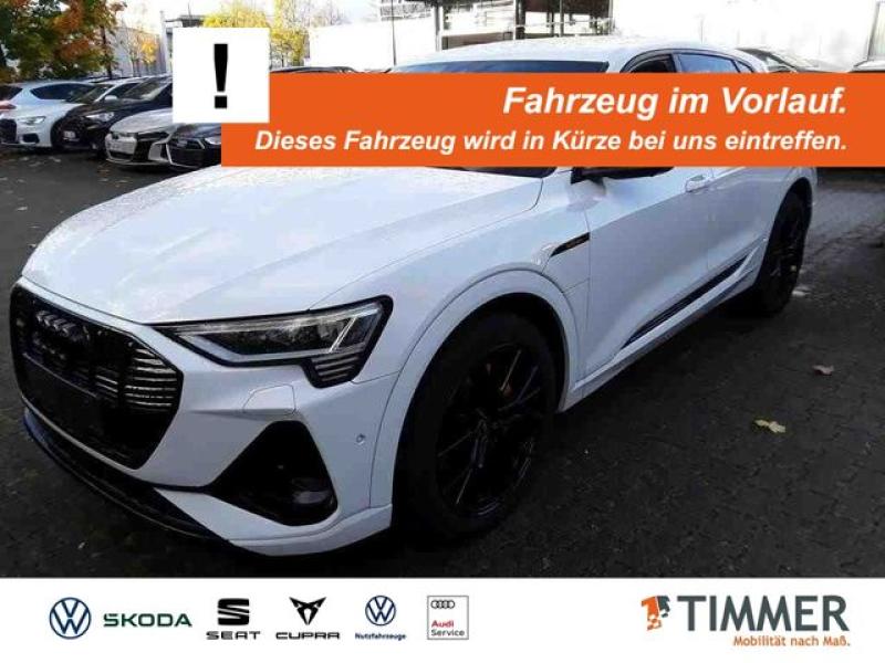 AUDI  e-tron 55 QUATTRO S-LINE BLACK 95 kWh +360° +B&O, Gletscherweiß Metallic