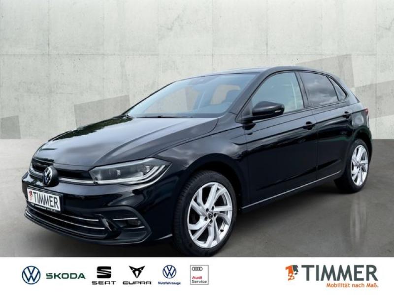 VW  Polo 1.0 TSI STYLE +IQ.LIGHT +RKAM +VIRTUAL +CAR, Deep Black Perleffekt